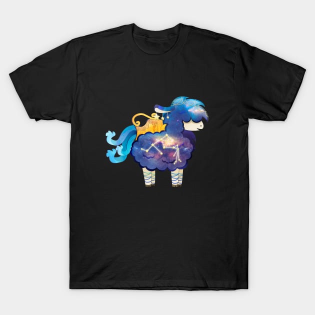 Aquarius Alpaca T-Shirt by TakeTheLlama